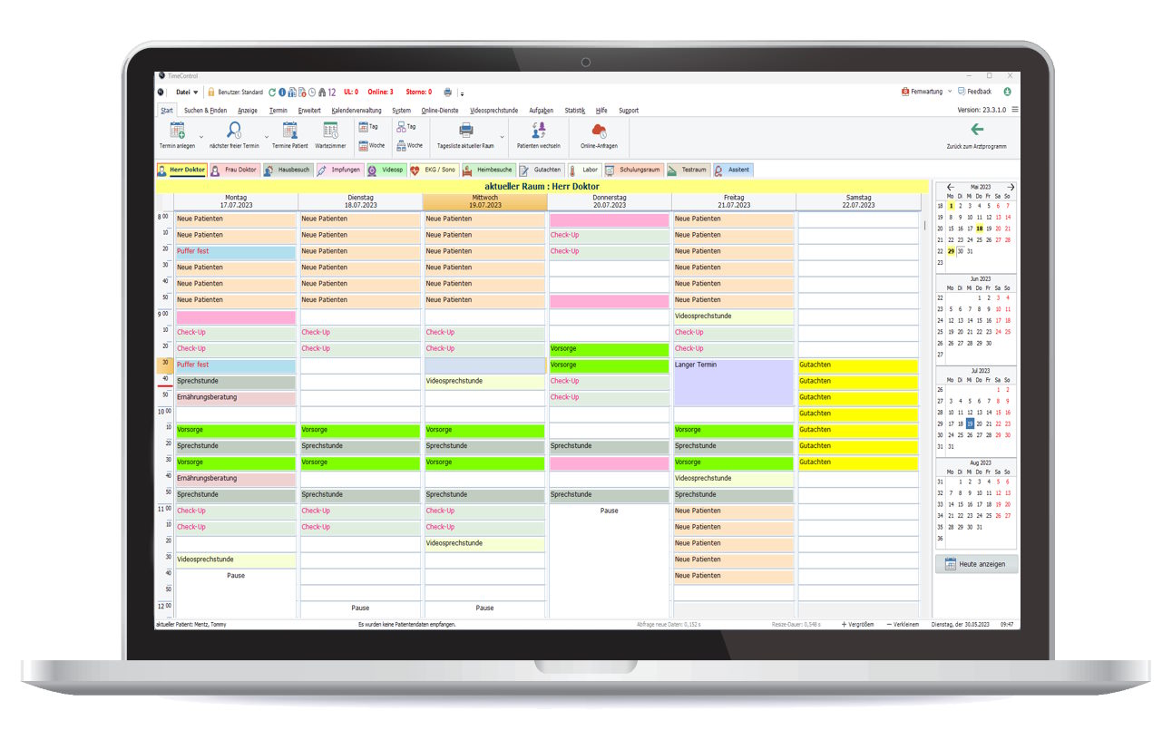 TimeControl - der Terminkalender für die Arztpraxis